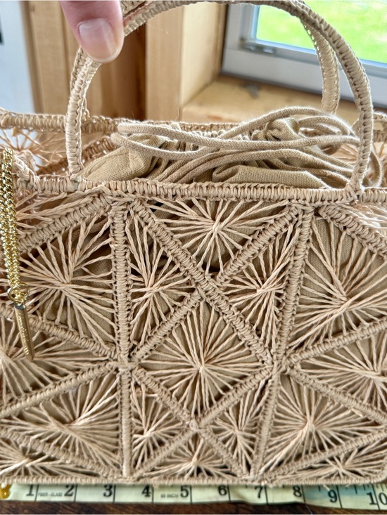 House of Harlow 1960 Handbags - House of Harlow 1960 Beige Macramé Satchel